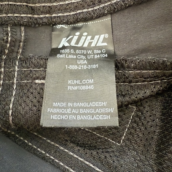 Kuhl Renegade Pants Men's 34x30 Dark Gray 19S Style 5120 - Picture 5 of 9